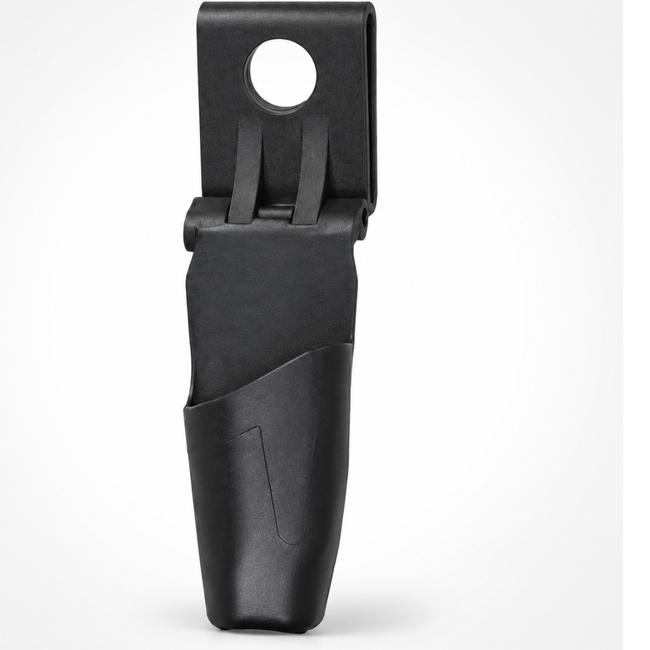 8-Inch Swivel Utility Knife Holster – Sturdy Plastic Belt-Mounted Tool Holder, Fits Most Belts, Black