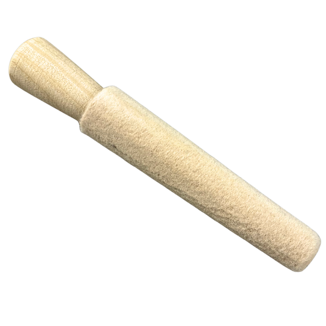 nside Ring Polish/Buff Mandrel | 4.5" Length | Tapered 1/2"-3/4" Design | Wooden Craftsmanship | Dual Manual & Motor Usage Tool