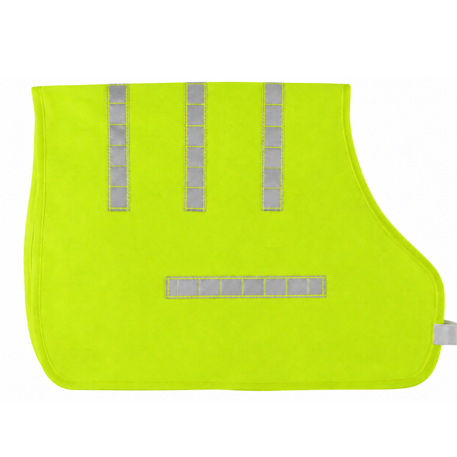 Neon Yellow Reflective Dog Safety Vest for Small Dogs – High Visibility Night Walking Vest with Reflective Strips & Adjustable Straps – 9" x 16" – PET-12621