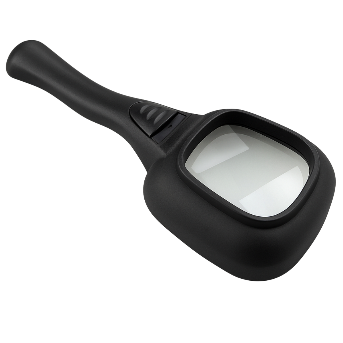 LED Illuminated 4X Handheld Magnifier with UV Light – 2"x2" Lens, 7.75" Long – Ideal for Reading, Coins, and Stamps