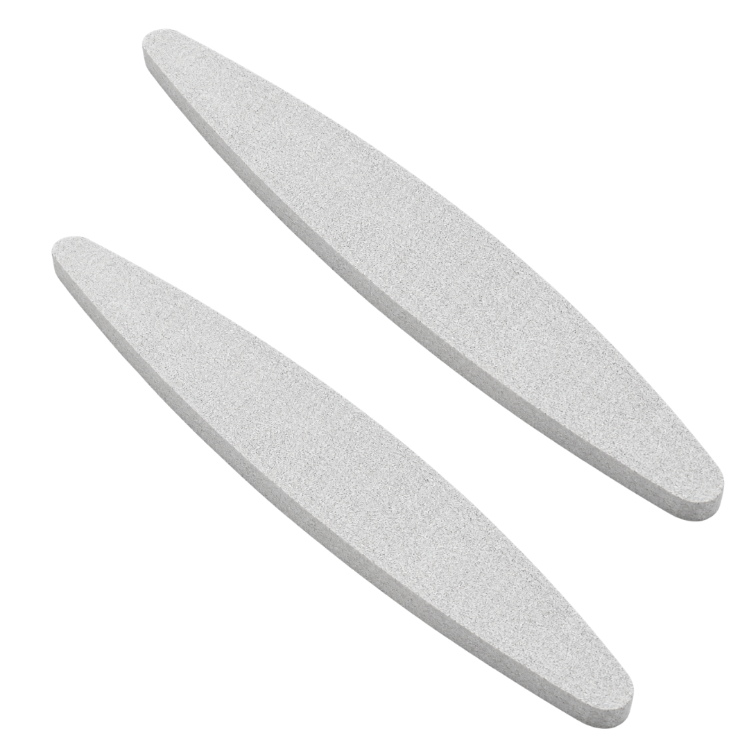 9-Inch Boat-Shaped Sharpening Stone, 2-Pack – Handheld Blade Sharpener for Garden Tools, Scissors, Chisels, Knives and Other Cutting Tools – TJ-18106-Z02
