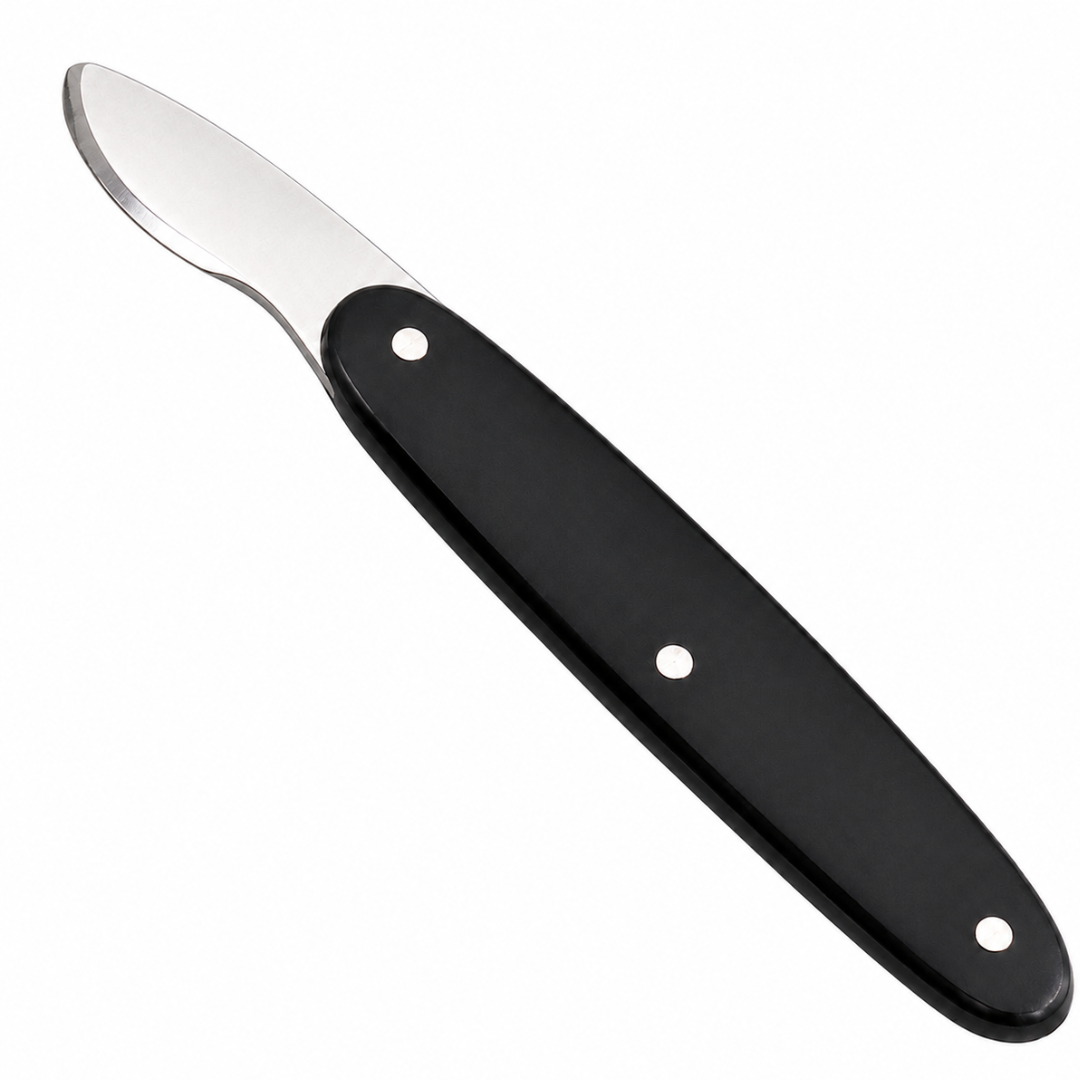 Watch Case Opener Tool with 1 Inch Beveled Edge Blade, 4.5 Inch Watch Back Removal Knife, Smooth Black Fiber Handle, Watch Repair Tool for Battery Replacement and Case Opening