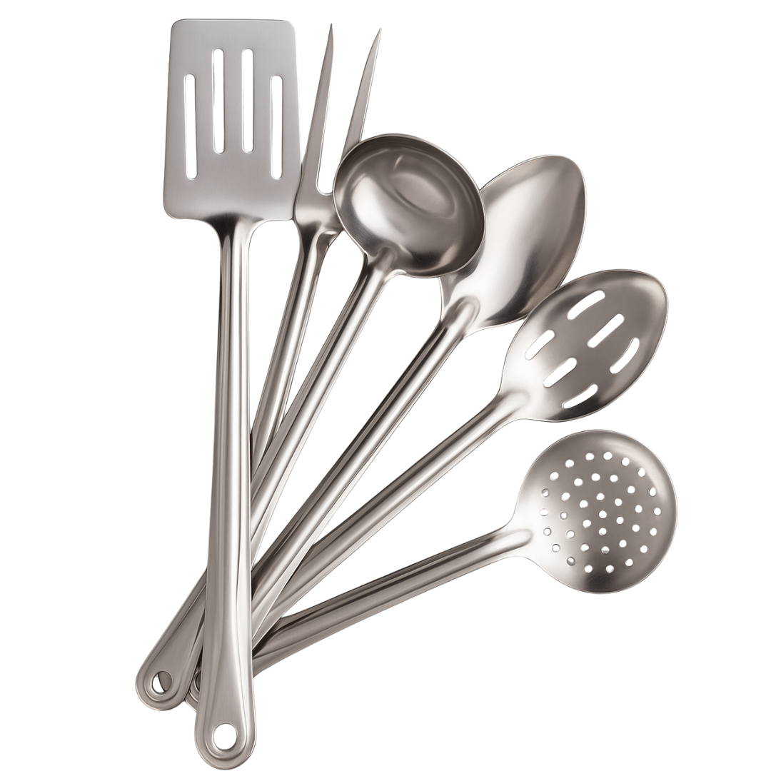 Extra Long Stainless Steel Cooking & Serving Set  - U-20600