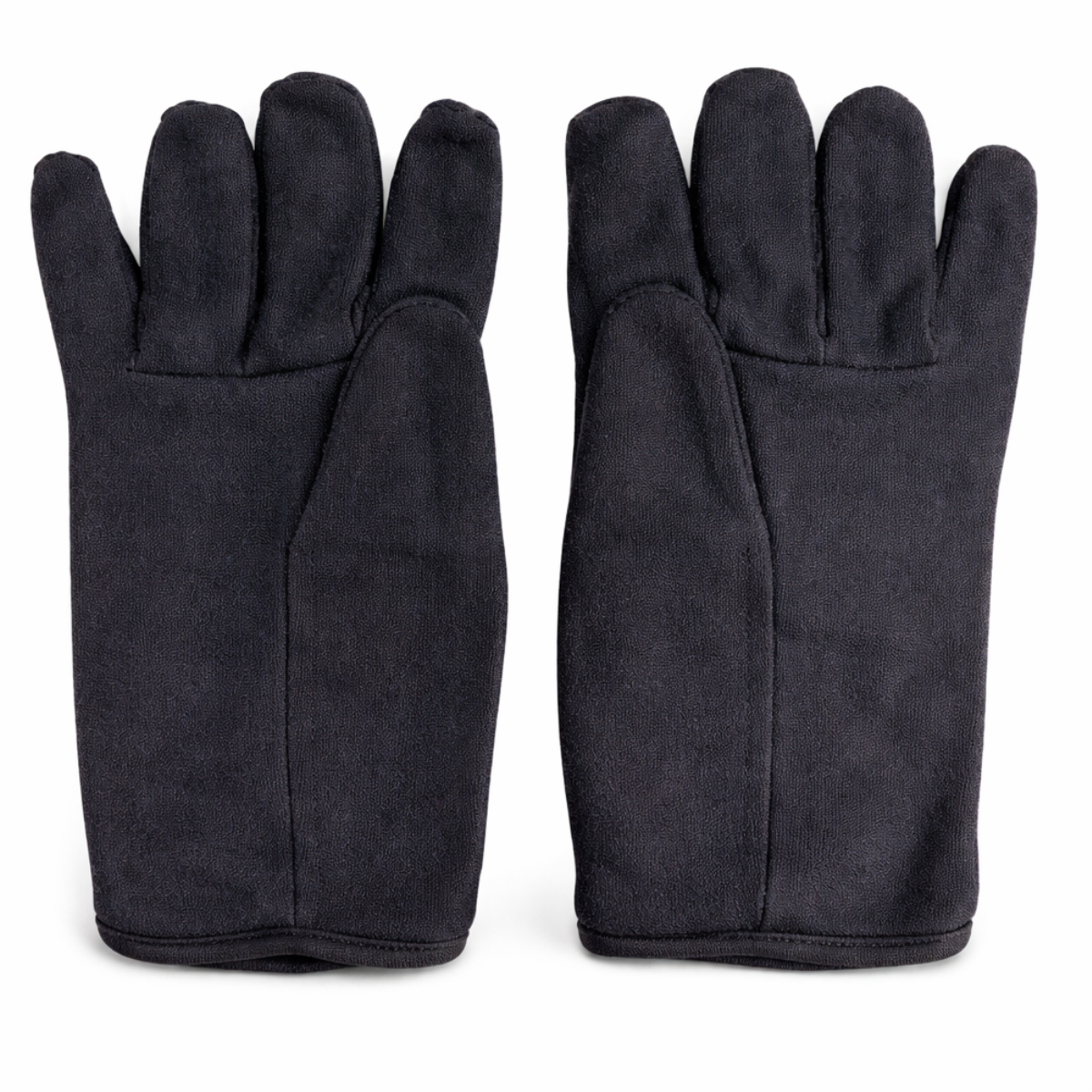 Lined Brown Jersey Gloves with Red Fleece – Pack of 12 (GL-17550-Z12)