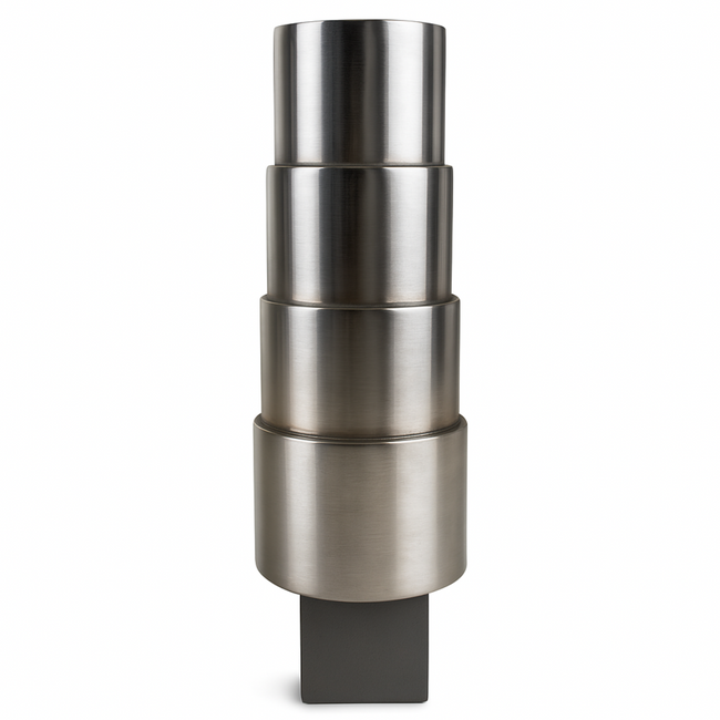 4 Step Heavy Duty Chrome Plated, Oval Shaped Step Mandrel - 2.25" to 3"  - TJ-29323