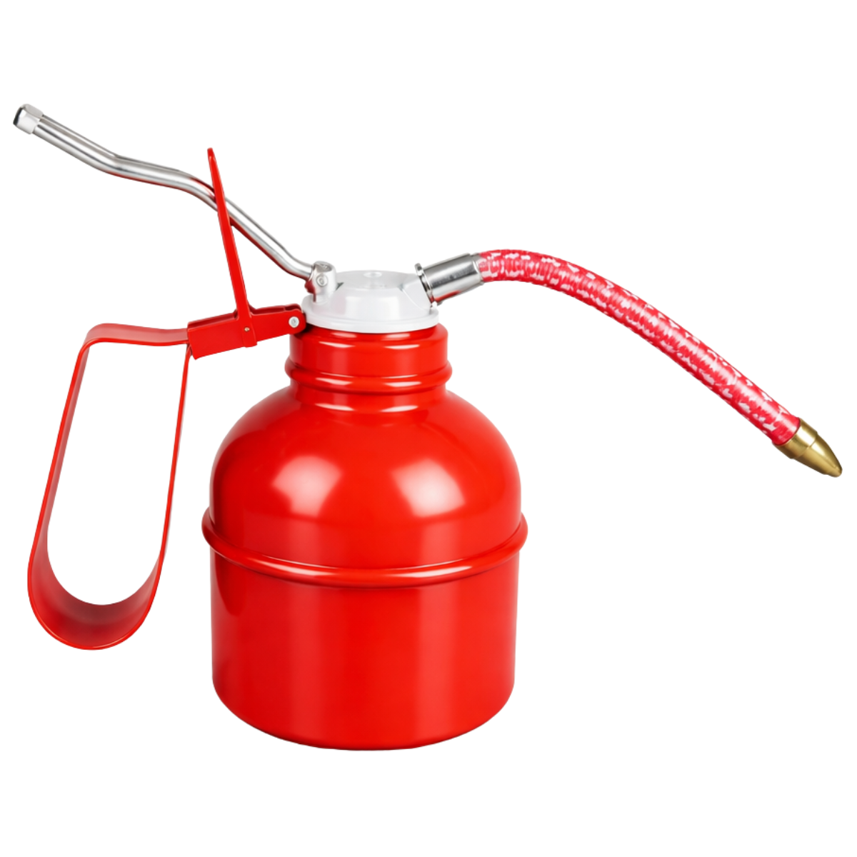 300cc Oil Can With 6" Flexible Hose | Durable Steel Construction | Essential Tool for Mechanics or DIY Enthusiast