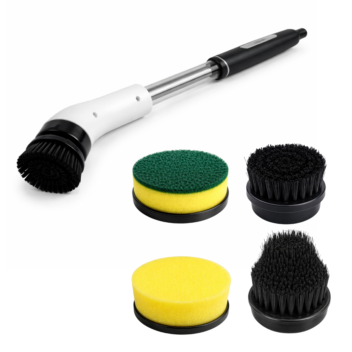 Cordless Electric Cleaning Brush with 5 Interchangeable Heads – Rechargeable Multi-Purpose Scrubber for Bathroom, Kitchen, Floor & Car Cleaning