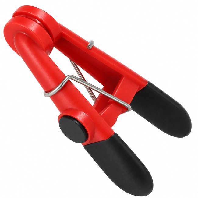 Universal Magnetic Utility Clamp with Cushioned Tips and Rubberized Handles, 1-1/4 Inch Multi-Purpose Clip for Home, Office, Closet and Workshop – CLAMP-04415