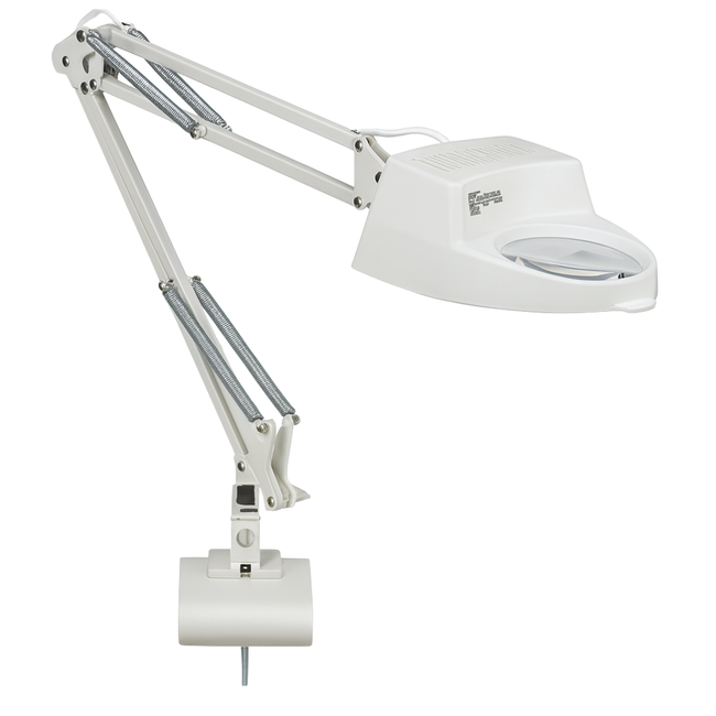 3X Magnifying Lamp with Clamp – 3.5" Glass Lens, 36" Adjustable Arm, Hands-Free Lighted Magnifier for Crafts, Jewelry, Soldering & Hobby Work – Uses Standard 60W Bulb (Not Included) – MG-79200