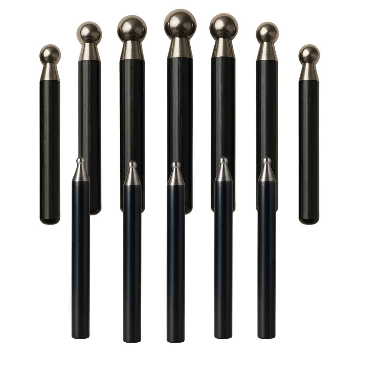 12-Piece Dapping Punch Set – 2.3mm to 13mm Steel Doming Tools for Metal Forming, Jewelry Making, Stamping & Crafting – Precision-Milled Heads