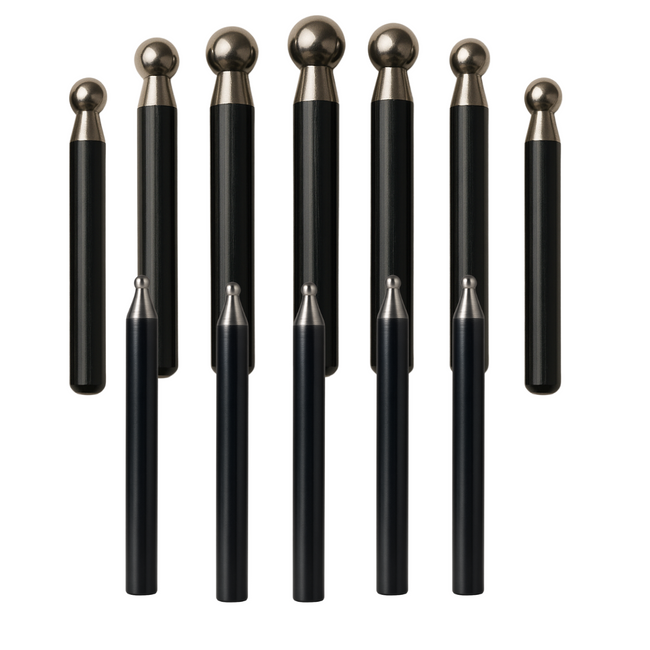 12-Piece Dapping Punch Set – 2.3mm to 13mm Steel Doming Tools for Metal Forming, Jewelry Making, Stamping & Crafting – Precision-Milled Heads