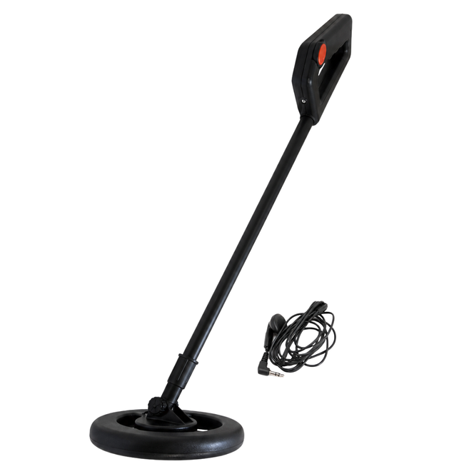 Lightweight Handheld Metal Detector with Adjustable 23–34.5 Inch Shaft and Wired Earphone – Portable Detector for Coins, Jewelry, Beach, Park and Outdoor Searching – TM-2802