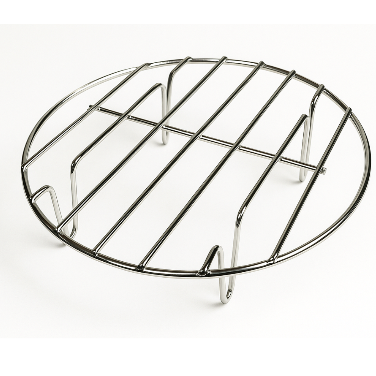 9-3/8" Stainless Steel Steamer Rack – Round Steaming Rack for Pots, Pressure Cookers, and Pans – 1-3/4" Lift Height – Heavy Duty Cooking and Cooling Rack – Rust-Resistant