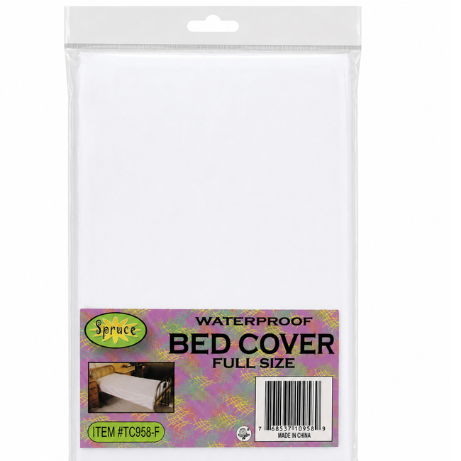 Full Size Waterproof Vinyl Mattress Cover – Protective Bed Cover for Spills, Stains, Potty Training, Children’s Beds and Guest Mattresses