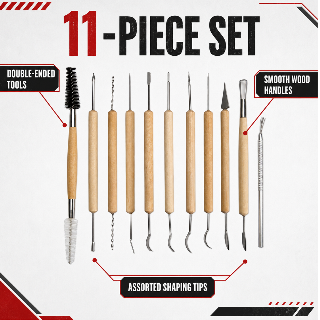 11 Piece Assorted Double Ended Sculpture Tool Set
