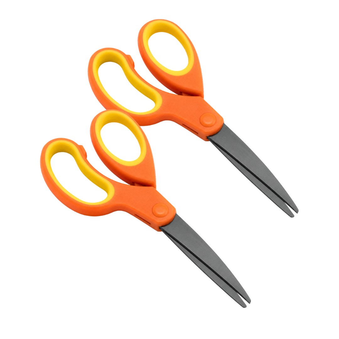 7 Inch Tailor Scissors with Titanium Coated Drop Forged Stainless Steel Blades, Comfort Grip Handles, Fabric Cutting Scissors for Sewing, Crafts, Office & Home Use, Pack of 2 – SC-17135-Z02
