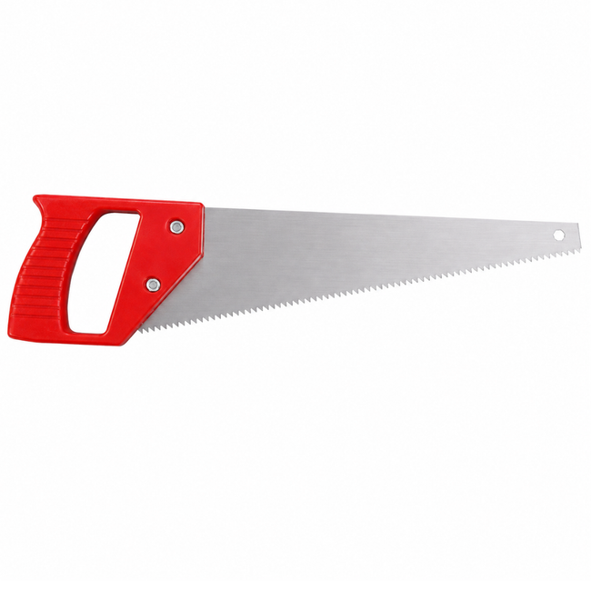 12-Inch Hand Saw with Sharp Blade and Lightweight Plastic Handle – Manual Woodworking Saw for Straight Cuts, DIY Projects and Miter Box Use