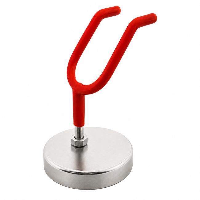 Magnetic Spray Gun Holder – Heavy Duty Steel Magnetic Hook Rack for Spray Guns, Paint Guns, Air Tools & Workshop Storage, PVC Coated, Holds Up to 10 lbs