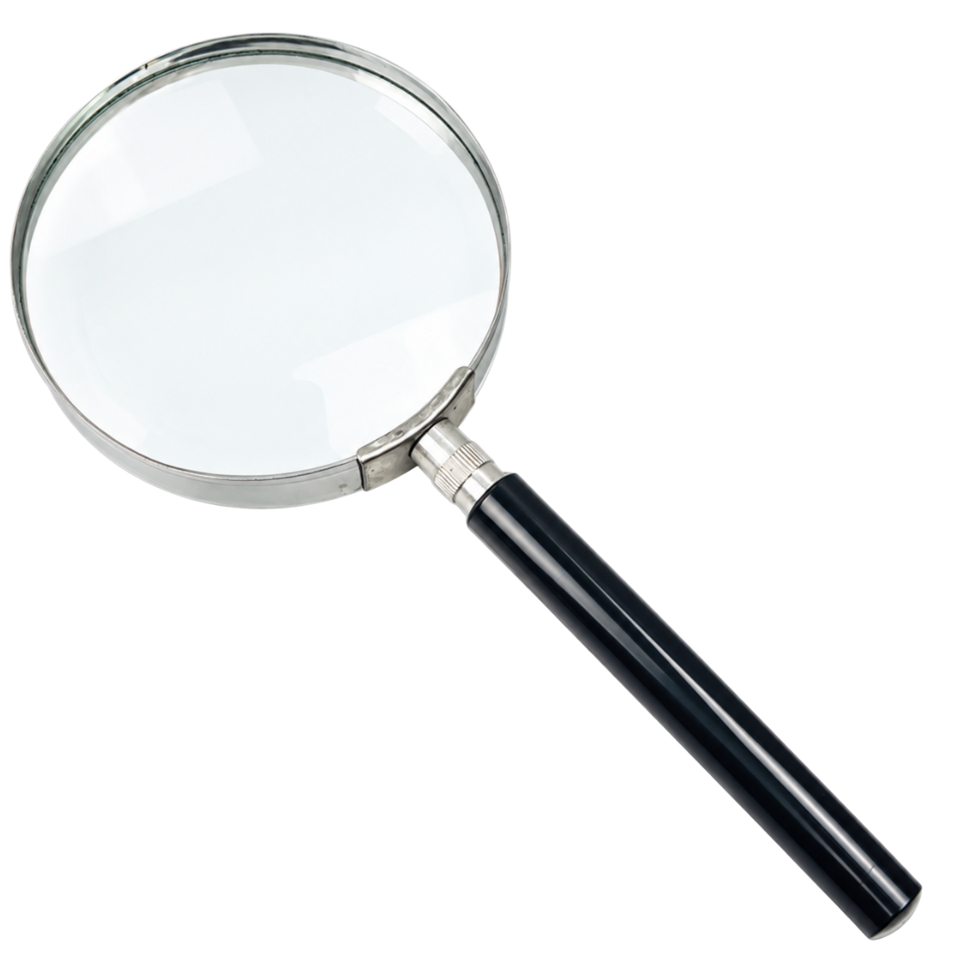 2X Power 8.5-Inch Handheld Magnifier with 4-Inch Lens and Black Handle – MG-08779