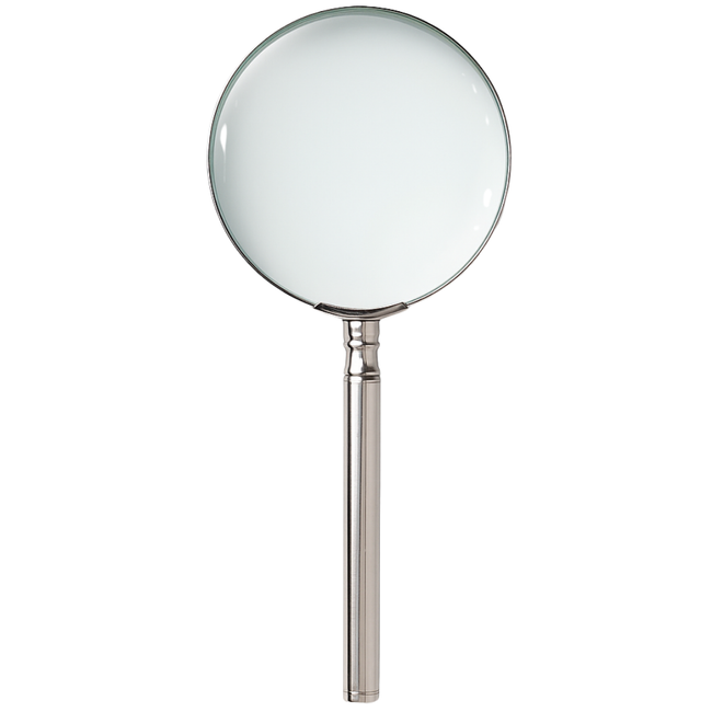 Magnifier 2X Power with Polished Chrome Handle  - MG-08550