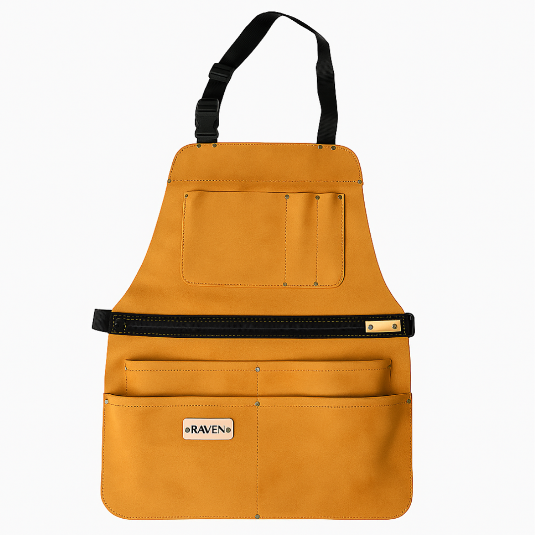 24x17 Inch Leather Apron with 7 Pockets  - AP-00200