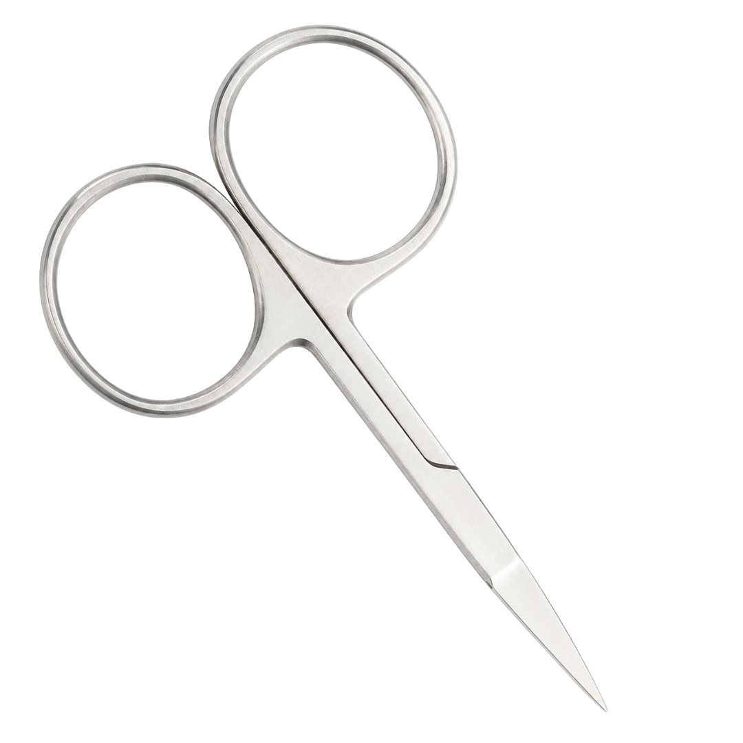 4 Inch Stainless Steel Cuticle Scissors with Large Finger Holes – Straight Precision Manicure Scissors for Cuticles, Hangnails and Nail Grooming