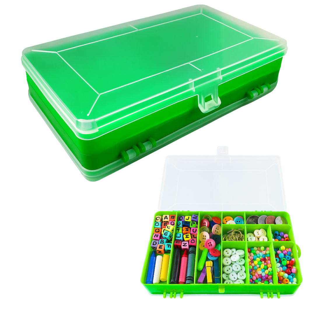 2-Sided Plastic Box with 12 Sections  - MJ-94601