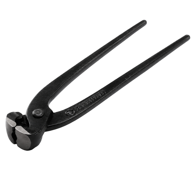 10 Inch Pincer End Cutting Pliers, Drop-Forged Steel End Nippers with Cushioned Dipped Handles for Cutting Wire and Bolts