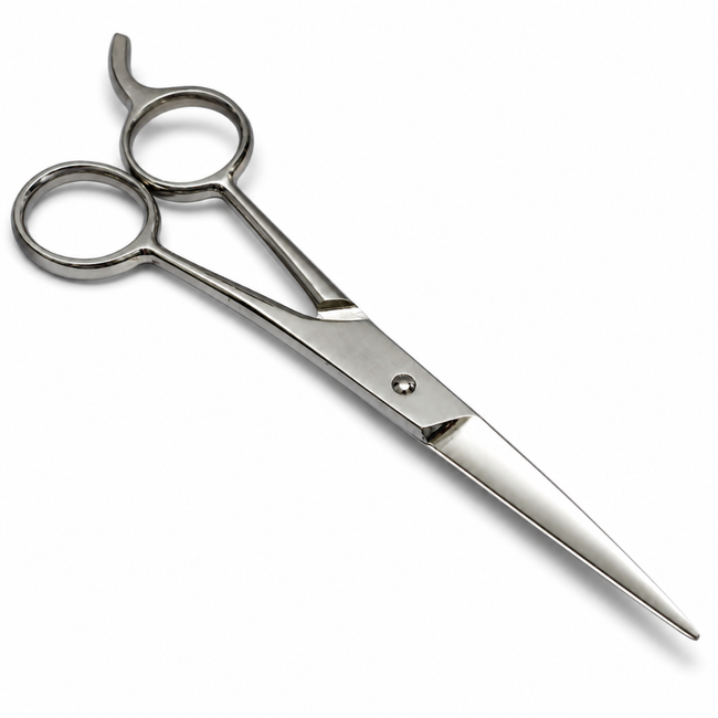 6.5 Inch Professional Barber Scissors, Stainless Steel Hair Cutting Shears with 2.75 Inch Blades and Finger Rest Lever, Sharp Salon & Home Hair Trimming Scissors