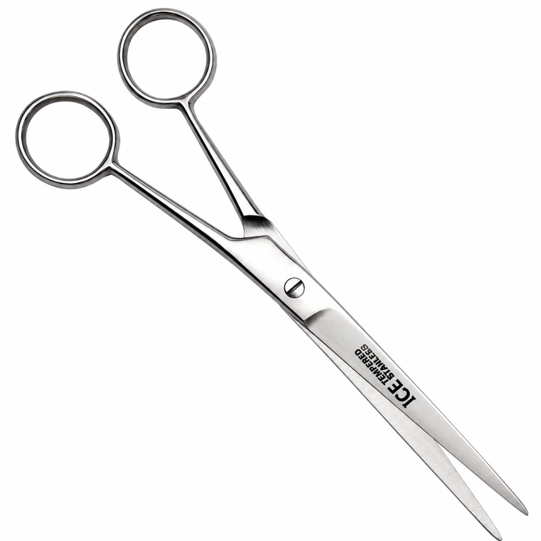 7 Inch Pet Grooming Scissors, Stainless Steel Sharp Dog & Cat Hair Trimming Shears for Long Hair, Matted Fur, Home Pet Grooming