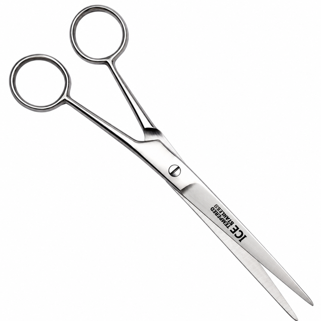 7 Inch Pet Grooming Scissors, Stainless Steel Sharp Dog & Cat Hair Trimming Shears for Long Hair, Matted Fur, Home Pet Grooming