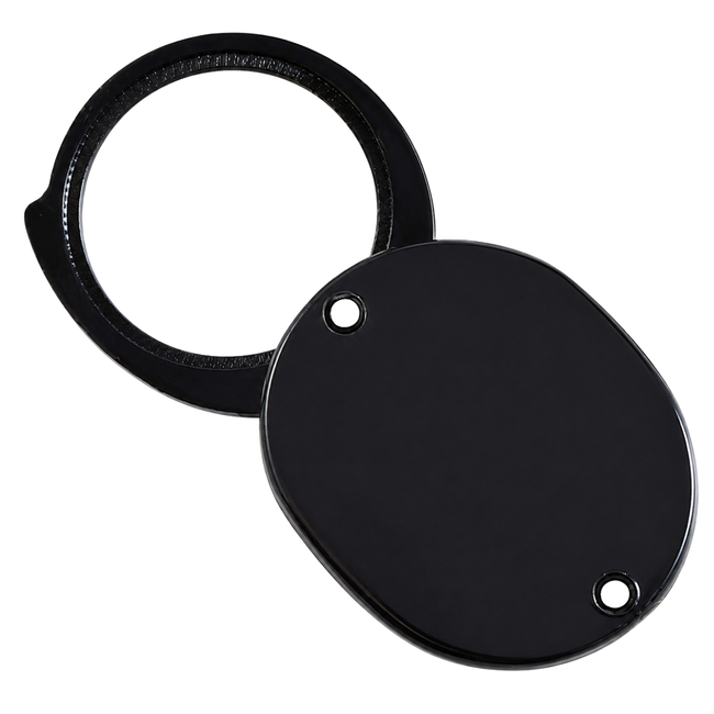 3X Pocket Magnifier Loupe, Folding Jewelry Eye Loupe with Protective Case, 3/4 Inch Glass Lens, Pack of 2