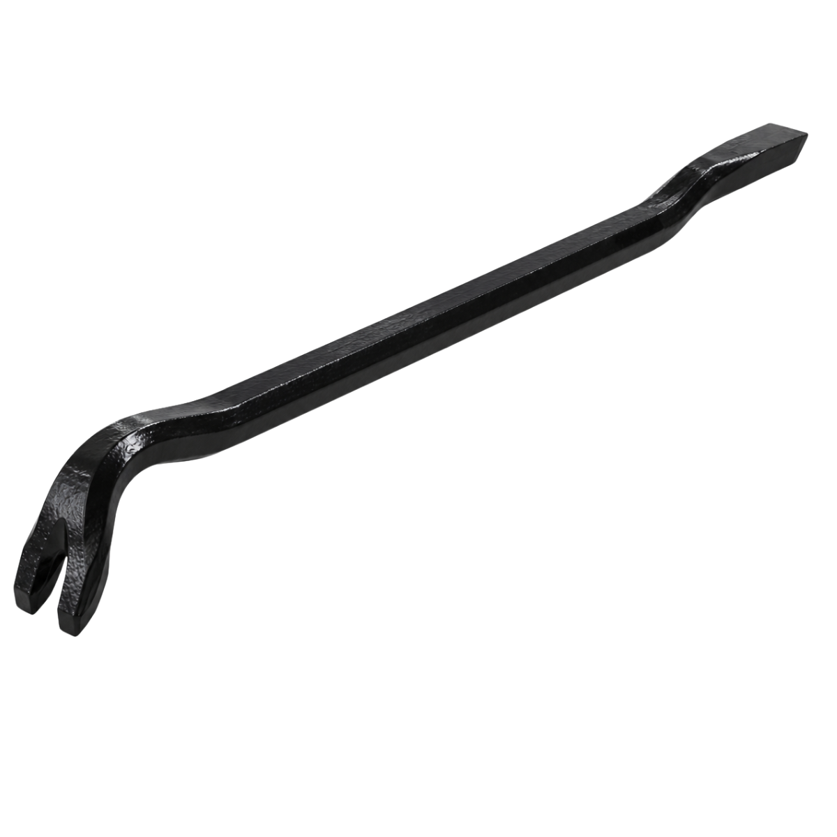 12-Inch Forged Steel Wrecking Bar with Curved Nail Puller & Beveled Chisel End – Demolition Pry Bar – TZ-45187