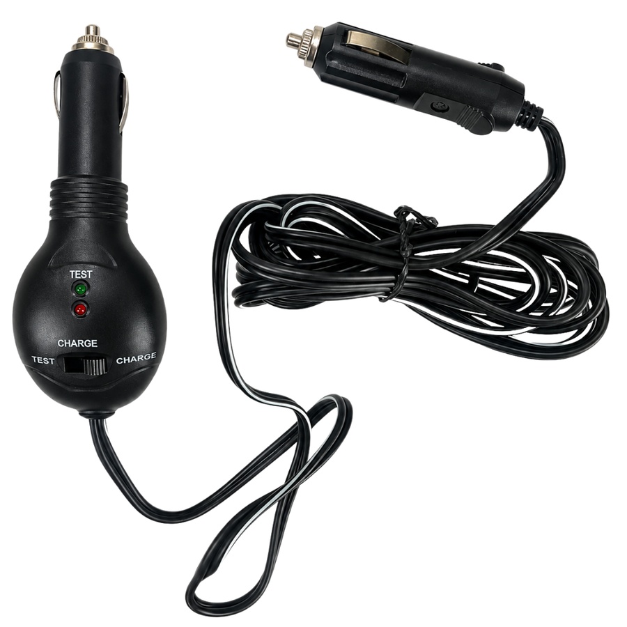 12V Accessory Outlet-to-Outlet Emergency Battery Charging Cable, 14+ Ft Cord with LED Status Lights and Test/Charge Switch, Compact 8.3 Oz – TA-05215