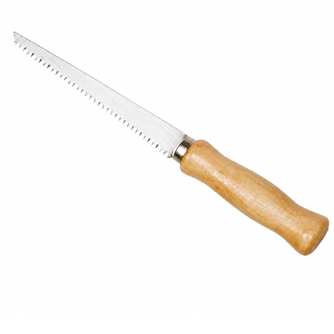 WEDGE 11 Inch Wallboard Saw with 5 Inch Sharp Pointed Blade and Wooden Handle – Drywall Cutting Hand Saw, TZ03-07550