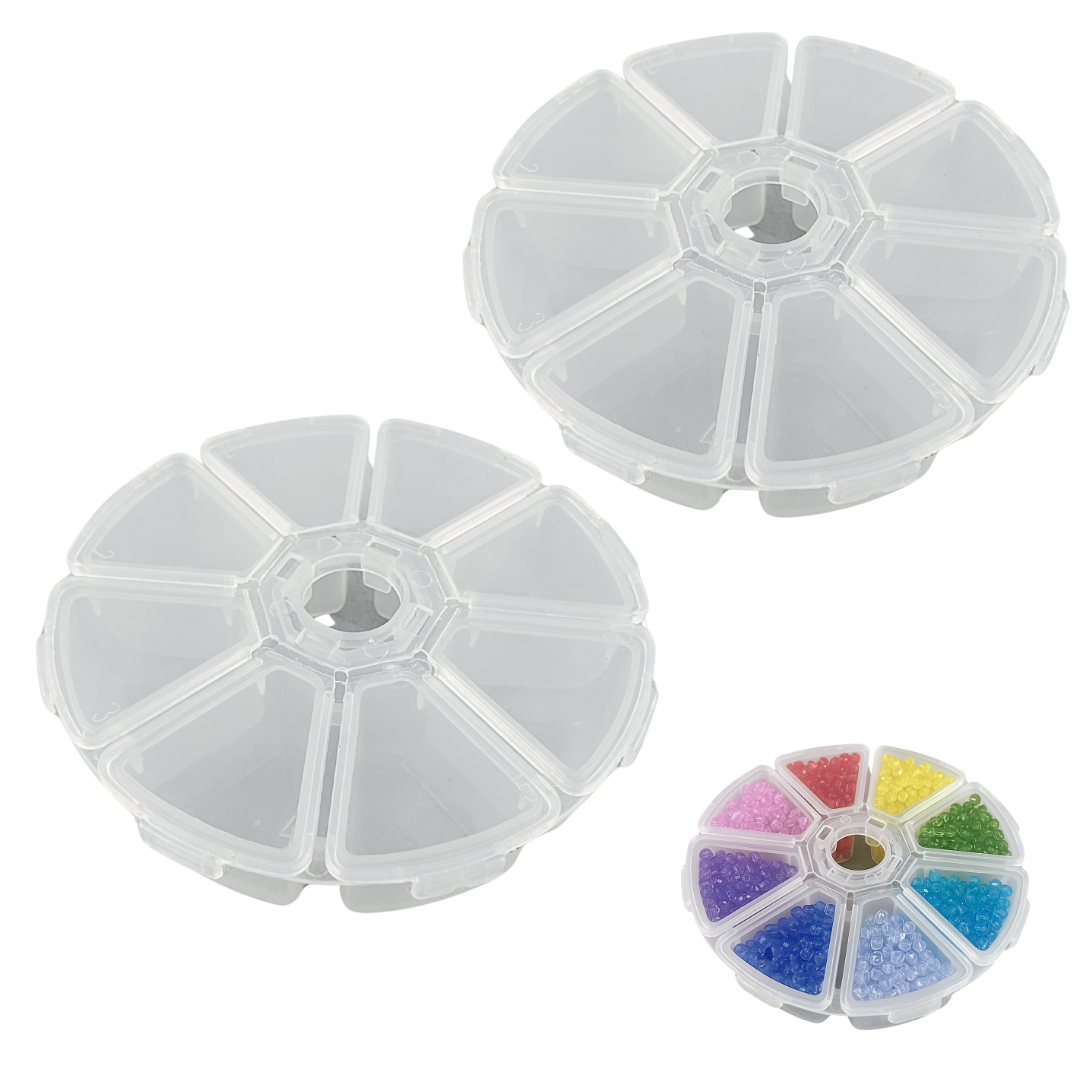 Round Clear Storage Box (Pack of: 2) - TJ05-08701-Z02
