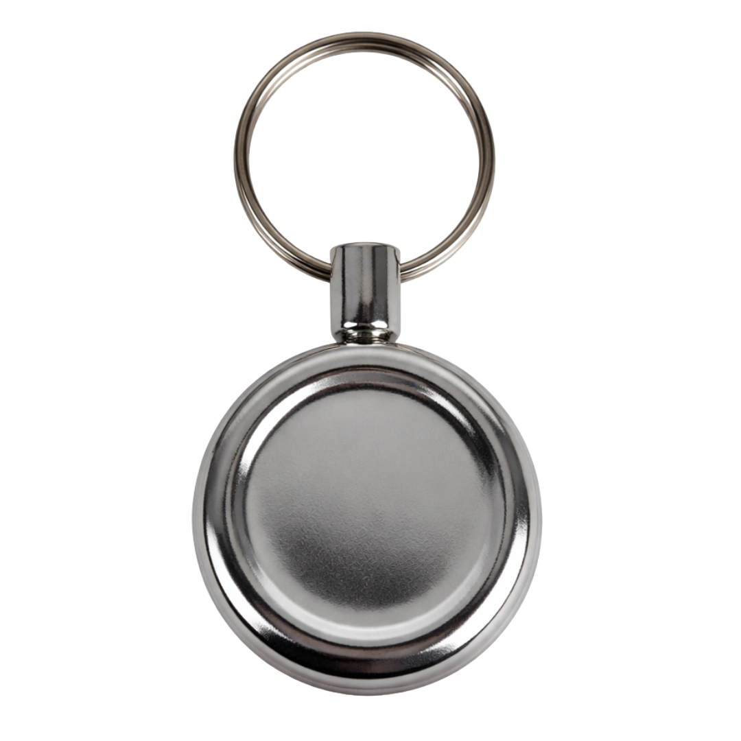 Retractable Key Reel with Belt Clip – 16" Metal Cord & 3/4" Key Ring for Secure, Hands-Free Key Access