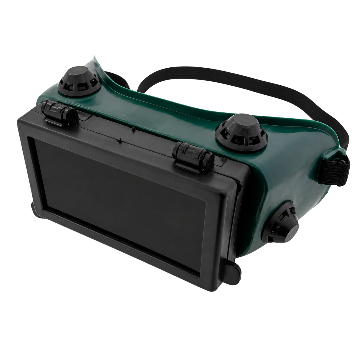 Fully Ventilated Welding Safety Goggles with Extra Dark Flip-Up Lens & Adjustable Head Strap - SF-88207