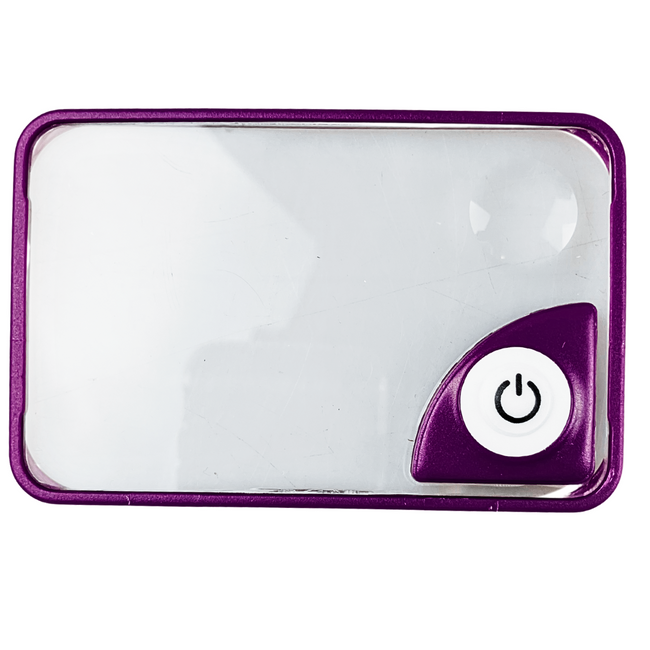 Credit Card Sized 1.5x Illuminated Magnifier, 4x Macro Lens