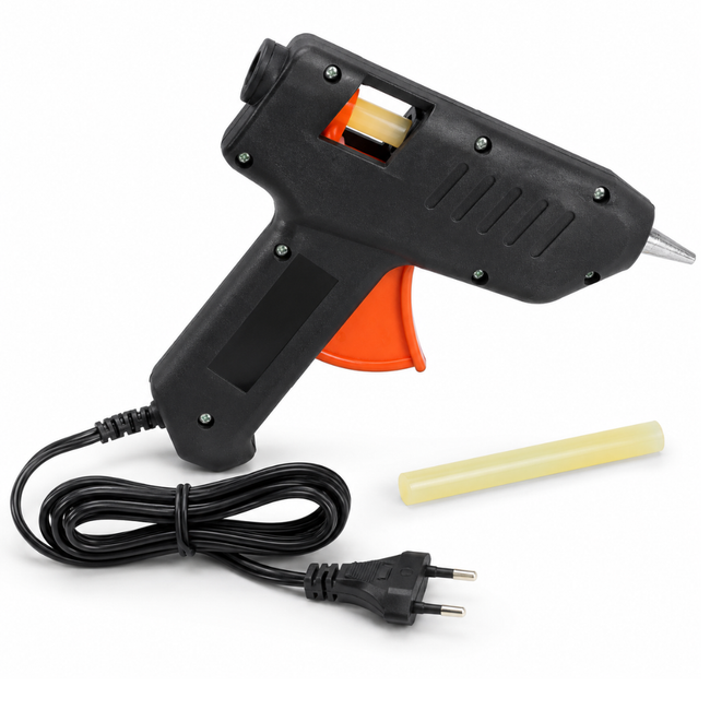 40 Watt Hot Glue Gun with 39-Inch Cord, 110V-220V Electric Glue Gun for Crafts, Floral Arrangements, Decorations, Wreaths, Furniture Repair & DIY Projects, Includes 1 Large Glue Stick - CR-06501