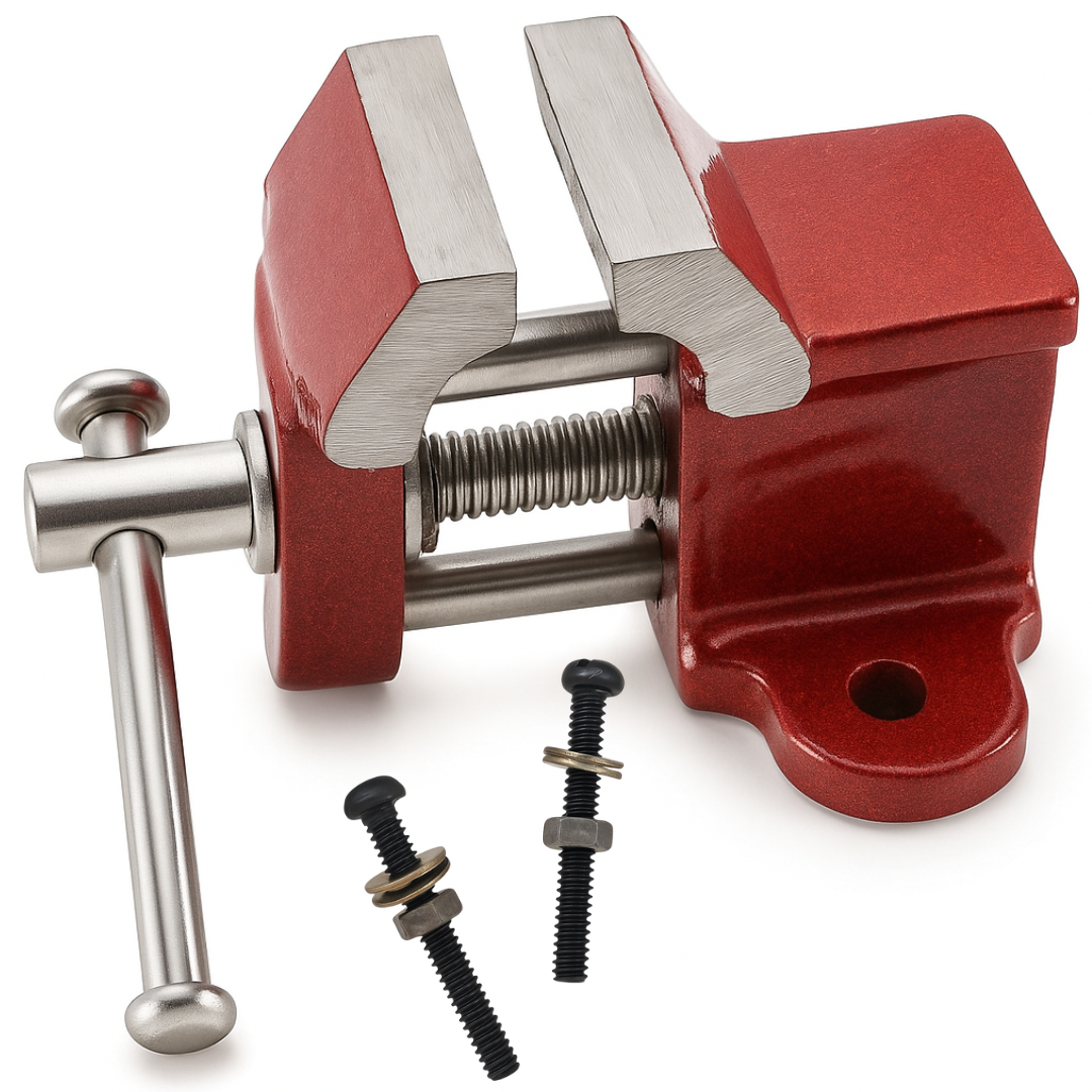 Mini Tabletop Vise – Small but Powerful Clamp for Jewelry & Craft Work, 0.75" Jaw Capacity