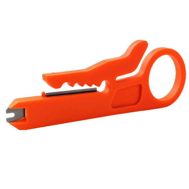 PVC Wire Stripper Tool - Cable Clip, Stripper & Finger Handle  - TE-00021
