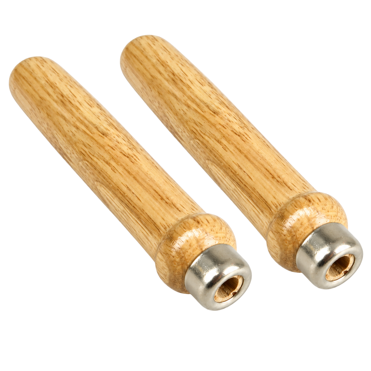6" Wooden File Handle, Smooth Finish Replacement Handle for Files, Chisels & Hand Tools, Comfortable Firm Grip, Pack of 2