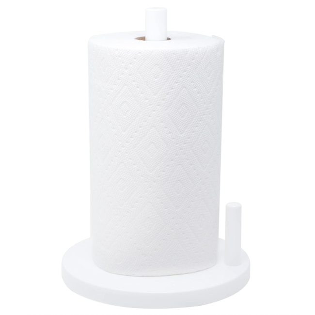 Plastic Paper Towel Holder, Upright Towel Holder Stand for Kitchen, Bathroom, and Dining Room
