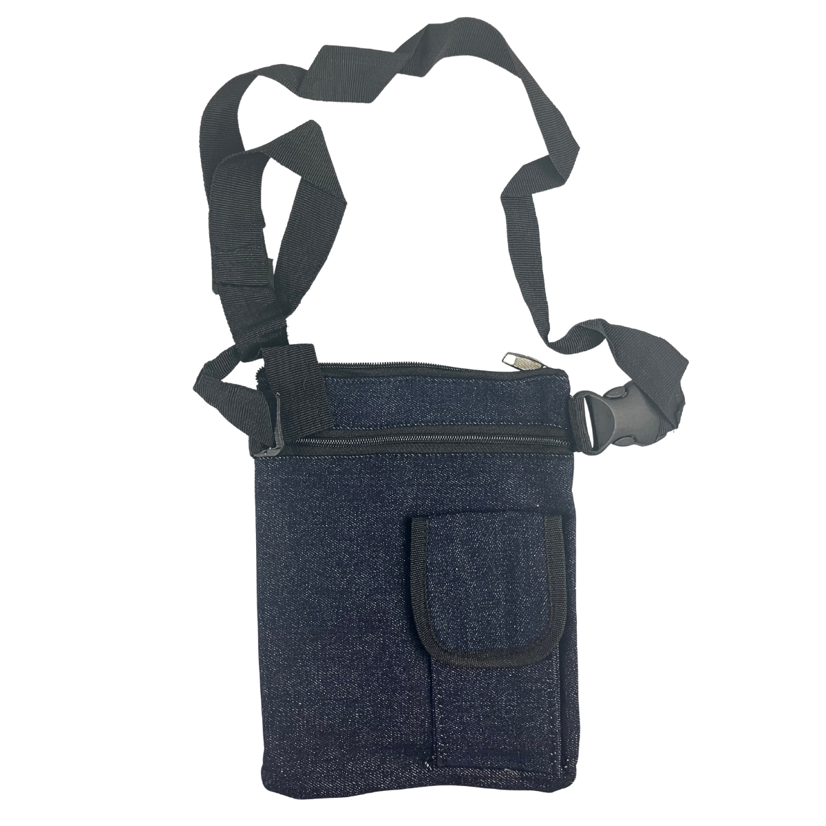 Blue Denim Bag with an Adjustable Strap  - AD-30057