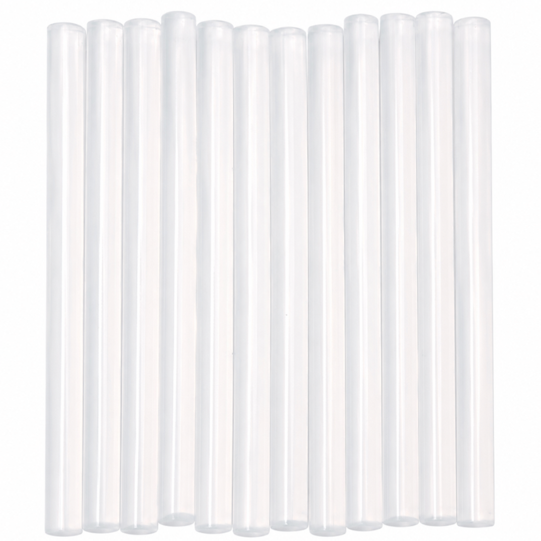 12-Piece Clear Mini Hot Glue Sticks, 9/32-Inch Diameter x 3-15/16-Inch Long, Quick Set Craft Glue Refills for Small Glue Guns, Arts, Crafts, DIY Repairs, Hobbies – CR-06551
