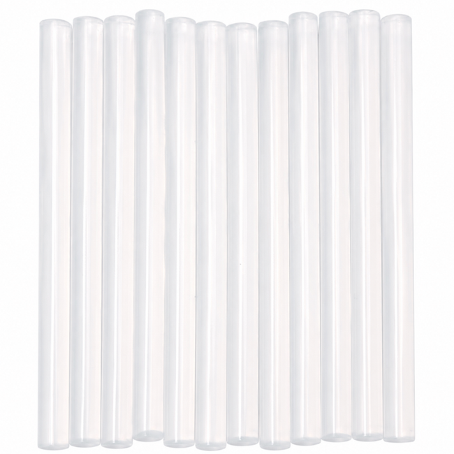 12-Piece Clear Mini Hot Glue Sticks, 9/32-Inch Diameter x 3-15/16-Inch Long, Quick Set Craft Glue Refills for Small Glue Guns, Arts, Crafts, DIY Repairs, Hobbies – CR-06551