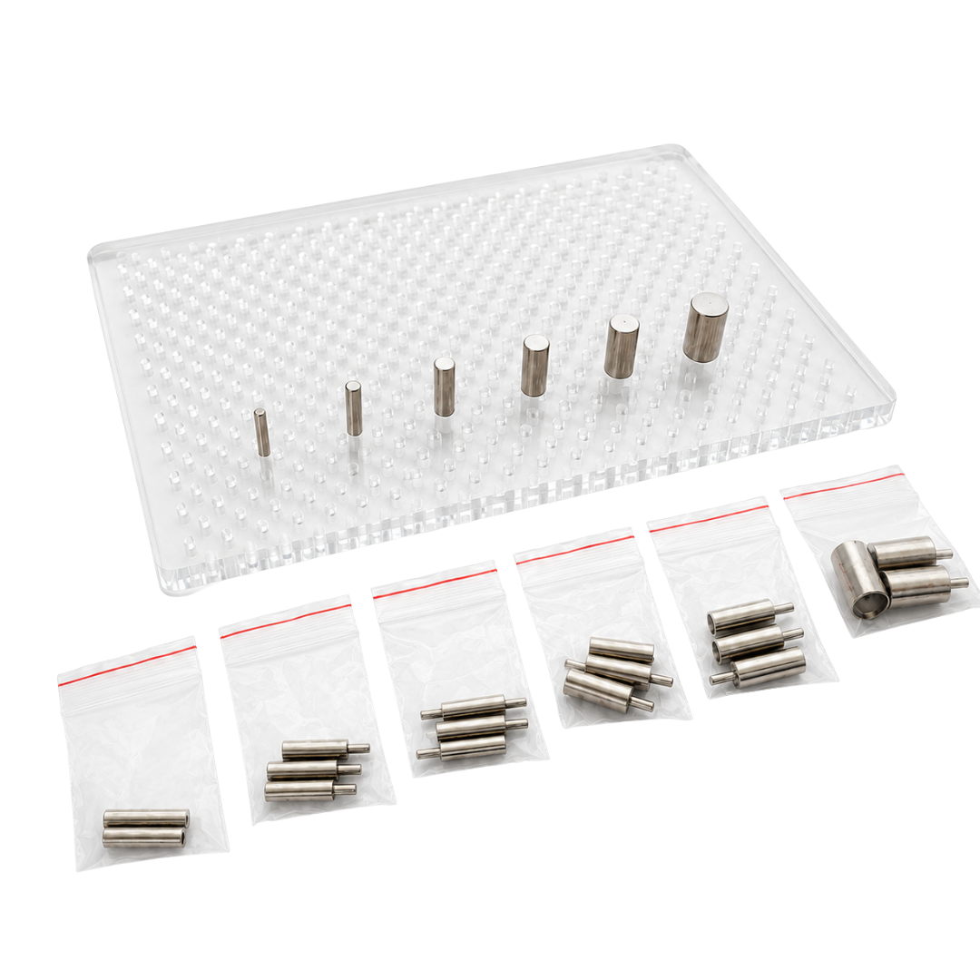 Acrylic Wire Bending and Shaping Jig with 326 Holes and 24 Removable Pins, 6 x 4 Inch Jewelry Making Forming Board – TJ-29391