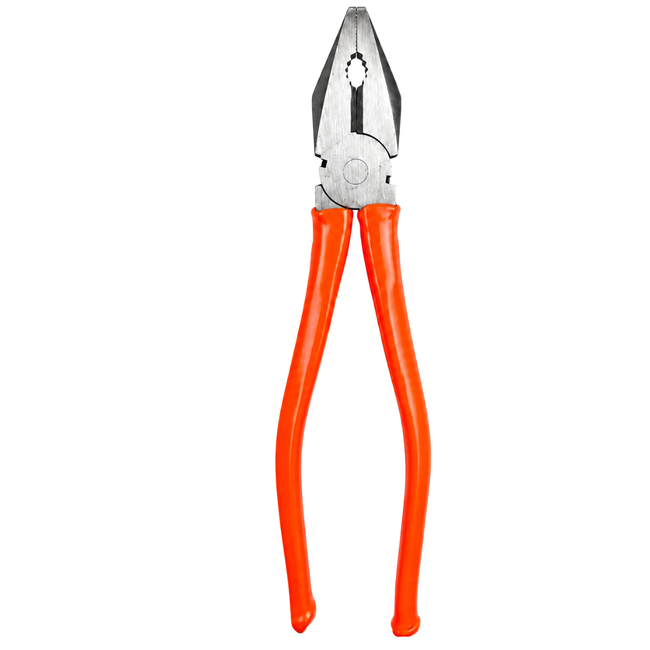 10 Inch Lineman Pliers with PVC Grip Handles – Heavy Duty Drop Forged Steel Combination Pliers for Gripping, Twisting, Bending & General Repair