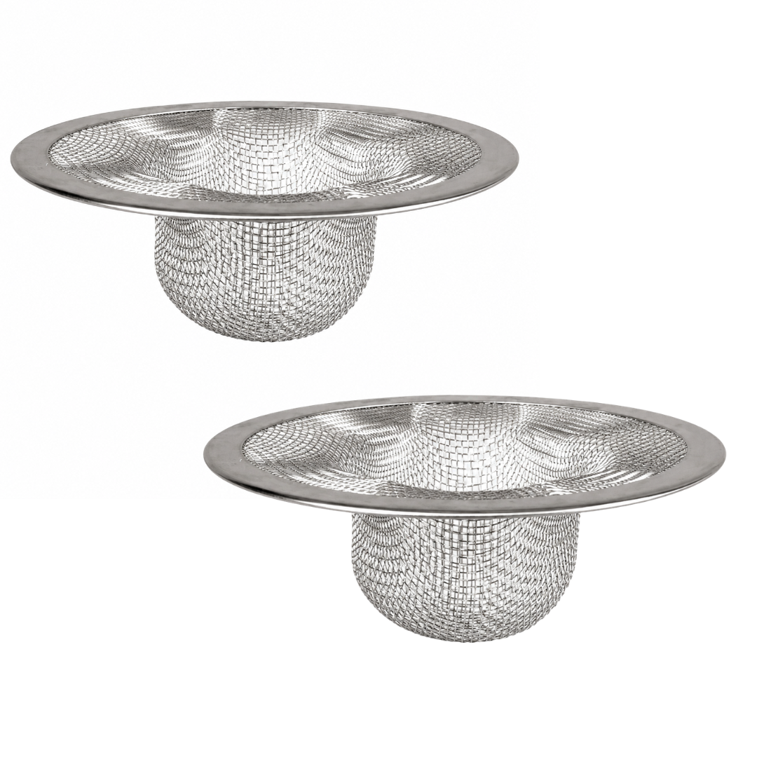 4.5 Inch Stainless Steel Mesh Sink Strainer, Fine Mesh Kitchen Drain Basket for Catching Food Debris, Durable Round Sink Drain Filter